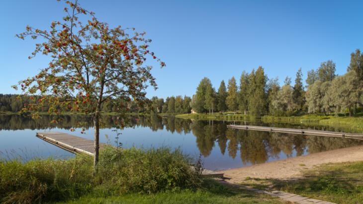 Kirkkolahden uimaranta.